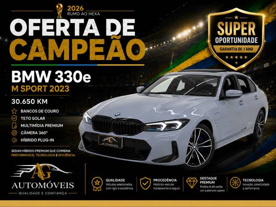BMW 330e 2.0 16V TURBO HÍBRIDO M SPORT AUTOMÁTICO BMW 330e 2.0 16V TURBO HÍBRIDO M SPORT AUTOMÁTICO